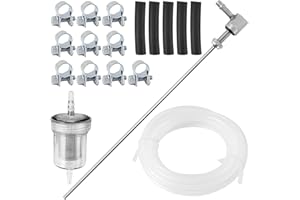 JCRWXP 18 Stück Kraftstoffschlauch Set, Hocheffiziente Filtration, Haltbarkeit, Kraftstofffilter, Verunreinigungen Filtern, Benzinschlauch Benzinfilter Rasenmäher, für Eberspacher/Webasto-Heizung