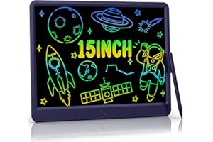 ‎TUGAU TUGAU LCD Schreibtafel für Kinder Buntes Display Zeichenbrett Löschbarer Zaubertafel Kinderspielzeug Mädchen Jungen Spielzeug ab 2 Jahren Geburtstags Geschenke