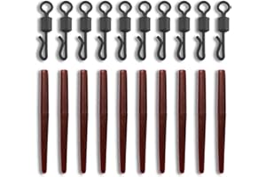 Bank Tackle Anti Tangle Sleeves + Size 8 Quick Change Swivels Carp Fishing Terminal Tackle 5 Colours Available