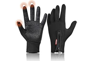 COTOP Winter Warm Gloves for Men Women, Outdoor Windproof Touchscreen Gloves Water Resistant Cycling Gloves Anti Slip Thermal Gloves for Running Cycling Walking Riding Driving