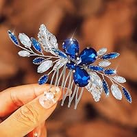 YERTTER Vintage Braut-Haarkamm Mit Schwarzem Kristall Und Perlen – 17x7 Cm, Für Hochzeit & Besondere Anlässe