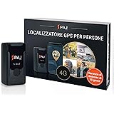 PAJ GPS EASY Finder 4G – Mini GPS Tracker per Bambini o Anziani, Practico e piccolo localizzatore con Batteria a Lunga Durata