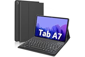 D DINGRICH Custodia con Tastiera per Samsung Tab A7 10.4" 2022/2020, Italiana Tastiera Samsung Tablet A7 Wireless Rimovibile Magnetica per Galaxy Tab A7 2020 SM-T500/T505/T507/T509, Nero
