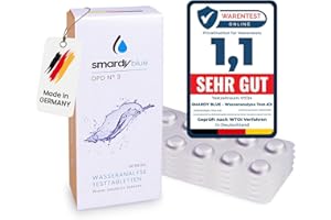 smardy 50 Pastillas de Prueba DPD3 (Cloro Total) para Fotómetro, Medidor de Agua Electrónico
