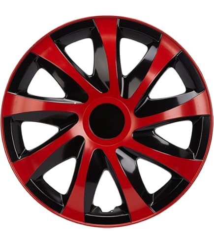 NRM The Best Bicolor wieldoppen, set van 4, slagvast ABS, universeel NRM The Best Bicolor wieldoppen, set van 4, slagvast ABS, universeel