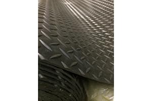 SHIELD AUTOCARE Shield Auctocare Checker Style Rubber Garage Flooring Matting| 4ft 9" (1.5 Metres) wide | Choose your own length in 2ft (foot) Lengths | 3mm Thick | A Grade |