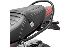 LORABABER Motorrad Stahl Beifahrer Griffe Kompatibel mit Z900RS Z900 RS ABS SE Cafe 2018-2025, Hintersitz Beifahrer Haltegriff Seitenhandlauf Hinterer Griff (Schwarz)