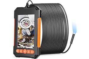 GAWENTINY 4.3" IPS Screen Endoscope Inspection Camera,Endoscope Camera with Lights,Waterproof Sewer Drain Pipe Camera,Borescope Drain Camera,Gadgets for Men, 33 ft Semi-Rigid Cable (10M)