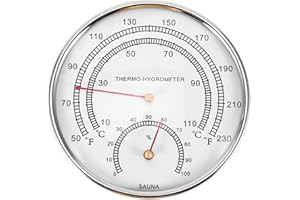 DEECOZY 2 in 1 Sauna Thermometer Hygrometer, Sauna Thermo-Hygrometer, High Precision Digital Sauna Measuring Instrument, Sauna Accessories for Measuring Temperature and Humidity