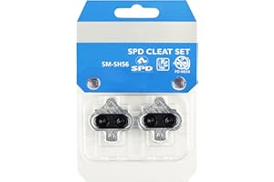 NAACOO Bike Cleats Compatible with Shimano SPD SH51 SH56 Cleats - Spin Peloton Indoor Cycling Clips & Mountain MTB Bike Bicycle Cleat Clips Set