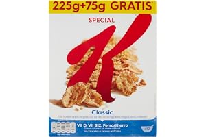 Kellogg's Special K Classic Fiocchi di Riso risflingor fullkorn vete och korn med vitaminer och mineraler 300 g spannmålsflingor
