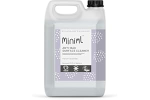 Miniml Eco Antibacterial Spray Surface Cleaner 5L Refill - French Lavender Scented Multi Purpose Anti-Bac Disinfectant Cleaning Product - Natural Plant Based Vegan Formula & Cruelty Free