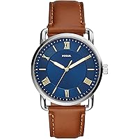 FOSSIL Copeland Montre pour Hommes, Mouvement à Quartz avec Bracelet en Acier Inoxydable ou en Cuir