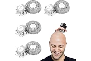 JURCICAT Głowica Goląca z Wymiennymi Ostrzami do Golarki Elektrycznej Skull Shaver Pitbull Dla łysych Mężczyzn (4 Szt)