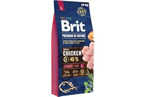 Brit Premium av Nature Junior L – Dry Dog Food – kyckling 15 kg