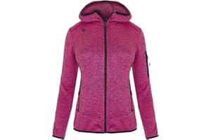 Izas - Chaqueta Polar para Mujer - Chaqueta con Cierre y Bolsillos de Cremallera - Chaqueta Térmica de Capucha de Rápido Secado - Ideal para Actividades al Aire Libre - Alder