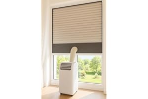 CoolFrech® Tür- & Fensterabdichtung für mobile Klimageräte – für Fenster, Zweiflügelige Fenster & Türen – Klimaanlage Abdichtung - einfache & schnelle Montage ohne Bohren/Kleben (101,0 cm)