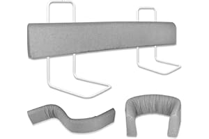 Froadp 100cm Zabezpieczenia Krawędzi Łóżka dla Dzieci Regulowana Wysokość Barierka do Łóżka Dziecięcego Antypoślizgowe Zabezpieczenie Przed Wypadnięciem Łóżka Odkształcalna Barierka Ochronna Softpack