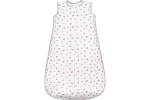 TURMIN Baby Sleeping Bag 2.5 Tog - Cotton Winter Sleeping Bag Baby 6-12 Months Quilted Sleep Sack, Soft Warm Toddler Sleep Bag for Boys Girls Essentials, Love