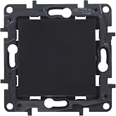 LEGRAND 10AX Composable Switch or Switch for Recessed Installation, Nilo&eacute; Step Range, Anthracite 398222