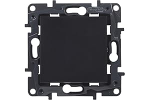 LEGRAND Interruptor o conmutador componible 10AX para instalación empotrada, Gama Niloé Step, Color Antracita, 398222