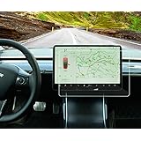 Tesla Model 3 Control Screen Protector Tempered Glass Touch Screen Protector,9H Anti-scratch and Shock Resistant for Model 3 