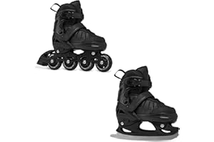 ‎RAVEN RAVEN Inline Skates Inliner für Kinder und Erwachsene OPTIONAL 2in1 mit Schlittschuhen verstellbar Oxen