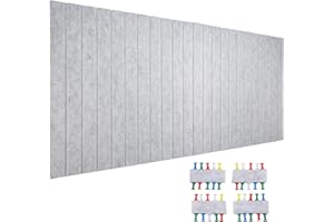 hocadon Lavagna Sughero da Parete 120x80cm Bacheca in Sughero Autoadesiva Bacheca da Parete con 40 Puntine per Ufficio, Scuola, Cucina, Foto