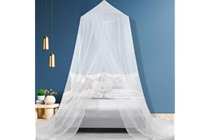 Axingqiwu Moskitonetz Bett für Doppelbett Einzelbett, Fliegennetz Bett, Himmelbett Vorhänge, Reise Betthimmel 60 * 250 * 1100CM, Mückennetz Net Bett für Reise und zu Hause Indoor Outdoor