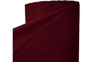 UK FABRICS ONLINE Burgundy Red Oxford Heavy Duty Waterproof Fabric by The Metre Tarpaulin Material for Outdoor Furniture Seat Covers 150CM Wide, (Pre-Cut) 3 Metres