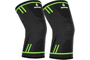 imrusan Ginocchiera Compressione Ginocchio, Ginocchiera Supporto Sportiva per Uomo Donna - Calcio Pallavolo Basket Crossfit