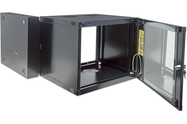 Intellinet 713849 étagère 9U Rack monté sur Le Mur Noir