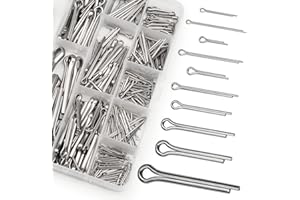 JINZEYOU 310 Pcs Split Pins Assorted, Cotter Pins Assorted Assortment Kit, Retaining Spring Hitch Cotter Pin Set for Automotive Trucks Tractors Lawn Mowers Cars Campers Mechanics Garage Workshop