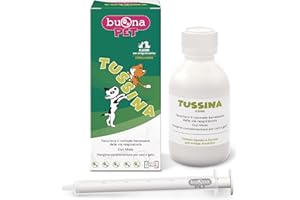 Buona Pet Tussina per Cani e Gatti Flacone 100 ml, Forma Liquida con Miele, Thymox®, Grindelia, Naringina e Ribes nero, Integratori per Cani e Gatti per il Benessere delle Vie Respiratorie