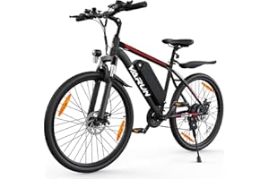 VARUN Bici Elettrica, 24''/26''/27.5'' Bicicletta Elettrica con Batteria Rimovibile 48V/36V, Fino a 100km, Motore 250W, Bici Elettrica Uomo/Donna con 21/1 Velocità, 4 Modalità Mountain Bike Elettrica