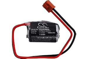 TECHTEK Batteri 1000mAh kompatibel med [Omron] CJ1, CJ1G, CJ1H, CPM2A, CQM1H, NS7 ersätter CPM2A-BAT01 FBA