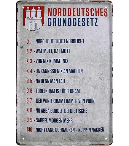 Reeperbahn Hamburg Straßenschild – Gewölbtes Blechschild, 40x10 Cm, Dekorativ