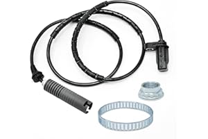 Hoypeyfiy 34526762466 Rear ABS Wheel Speed Sensor with Ring and Nut Replacement for BMW 1 3 Series E81 E82 E87 E88 E90 E91 E92 E93