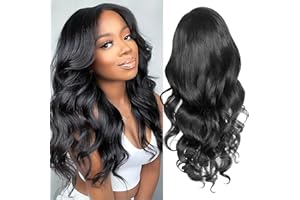 DKDDSSS - Peluca larga negra ondulada para mujer con flequillos para mujer, pelo sintético morena con flequillo para fiesta diaria Cosplay de 26 pulgadas