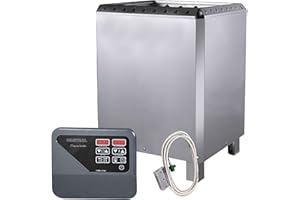 ‎VANVILLA vanvilla Saunaofen Saunaofen 12kw mit externer Steuerung 380V Sauna Ofen Heizung Edelstahl Finnische Sauna Fasssauna Gartensauna