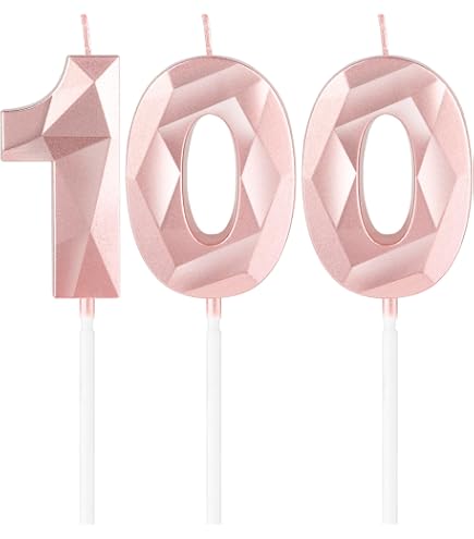 Old English Co. Biglietto Di Auguri Per 100° Compleanno Donna - Rosa Con Torta Scintillante E Farfalle, 15x15cm