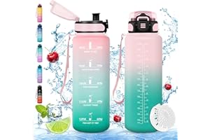 VIKASTER Stylanda Borraccia Sportiva, Borraccia 1500ml, Borracce Sport, Borracce ciclismo, Senza BPA & Prova di Perdite, Borracce per Bambini, Adulto, Bici, Scuola, Ufficio, Yoga