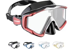 Cressi Liberty - Masque de Plongée, Apnée et Snorkeling - Disponible dans la Version Deux/Trois verres