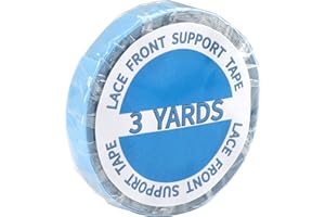 NLLKII Cinta Adhesiva de Doble Cara Super Fuerte para Pelucas y Extensiones de Cabello, Encaje Frontal, Resistente al Agua, 1 cm x 3 Yardas, Ideal para Pelucas, Toupees y Extensiones de Cabello Humano