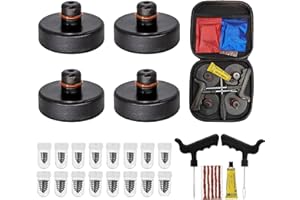 AUTO HIGH Lifting Jack Pad for Tesla Model 3/S/X/Y, 4PCS Jacking Pads, Jack Lift Pad with Storage Case, and Tire Repair Tool, Trolley Jack Pad Adapter Protects the Battery, Black