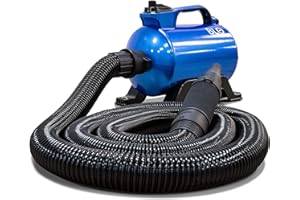 BLO AIR-RS - Powerful Variable Speed Car Dryer with Warm Filtered Air and Extra Long Hose (16ft/5M) Power: 43,500 CFM/FPM - 5.5HP