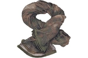 WINWAY Militärischer taktischer Scharfschützenschleier mit doppeltem Druck, Tarnmuster, Netz, für Jagd, Camping, Outdoor-Sport