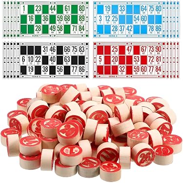 Set Completo Gioco Del Bingo: Palline Numerate, Cartelle E Chip – Per Feste In Famiglia