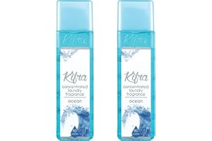BRANDED HOUSEHOLD Ocean Concentrated Laundry Fragrance 200ml 80 Washing Cycles - Long Lasting Perfume Fabric Conditioner Highly-Concentrated Formula Soft & Refreshed Compartment - Pack of 2