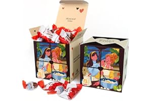 IMPERIAL COAST Caja regalo de chocolate para parejas lesbianas gama Sweet Love I Regalo original para navidad cumpleaños aniversario novias – Caja super resistente – Incluye Kinder y Shoko Bons – Regalos para Ella